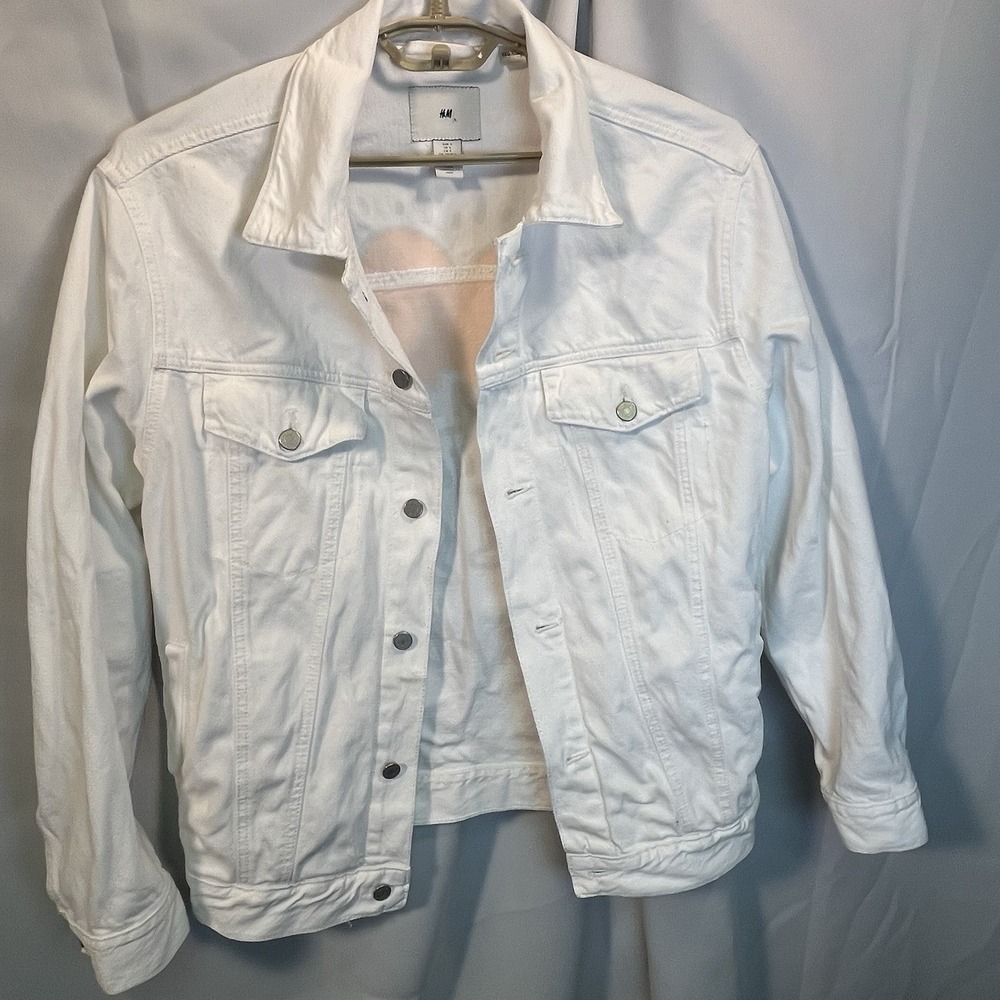 Keith Haring Jacket H&M Limited Edition Mens Size Small Denim Relaxed White - Picture 6 of 14